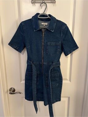 Bagatelle Dark Blue Denim Romper